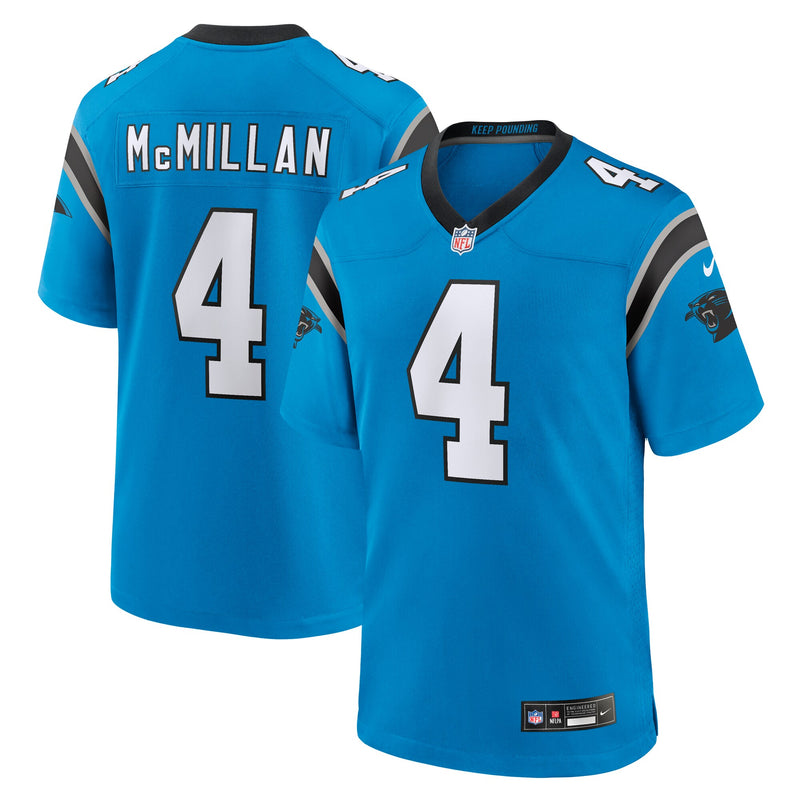 Carolina Panthers Tetairoa McMillan Nike Blue Alternate Game Jersey