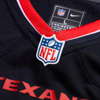 Houston Texans Jayden Higgins Nike Navy Game Jersey