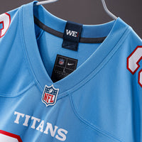Tennessee Titans Keldric Faulk Nike Light Blue 2026 NFL Draft First Round Pick No.31 Game Jersey