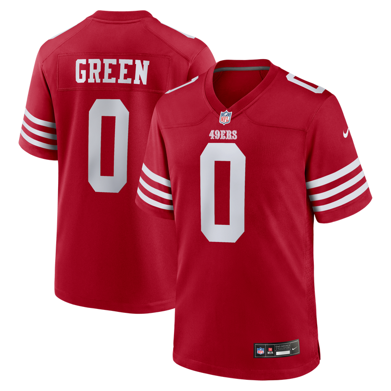 San Francisco 49ers Renardo Green Nike Scarlet Game Jersey