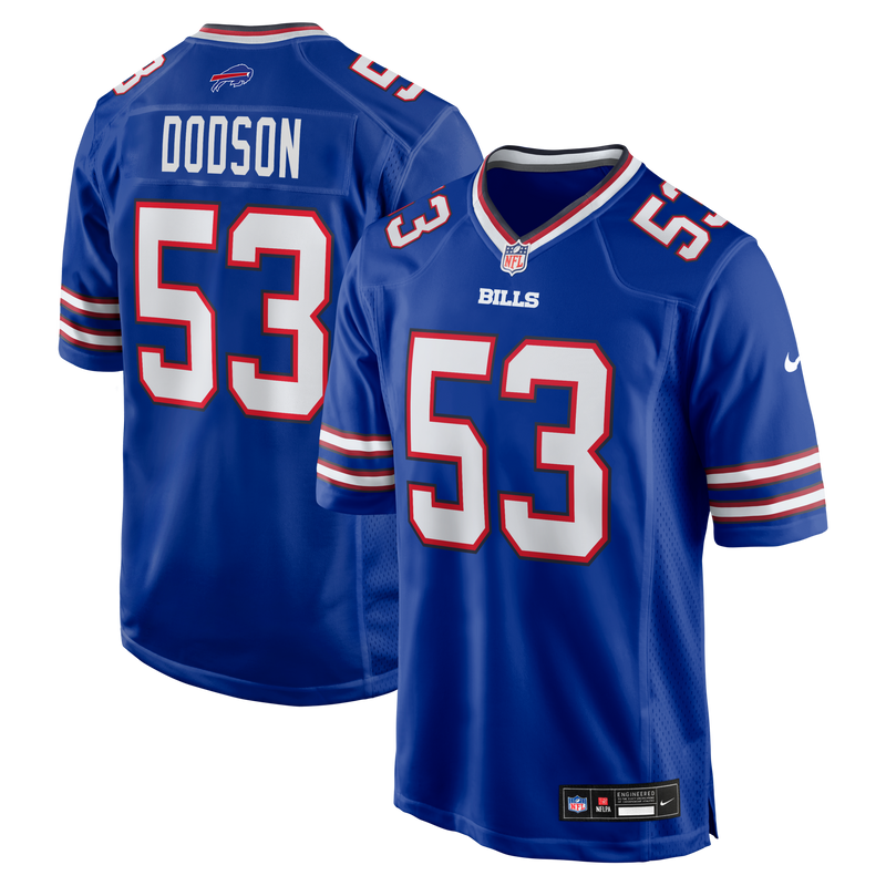 Buffalo Bills Tyrel Dodson Nike Royal Game Player Jersey
