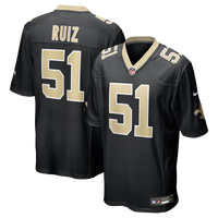 New Orleans Saints Cesar Ruiz Nike Black Game Jersey