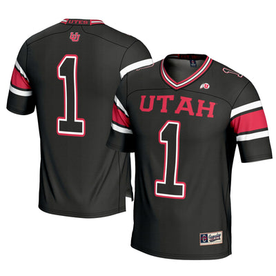 #1 Utah Utes GameDay Greats Football Jersey - Black