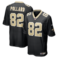 New Orleans Saints Bob Pollard Nike Black Game Retired Player Jersey
