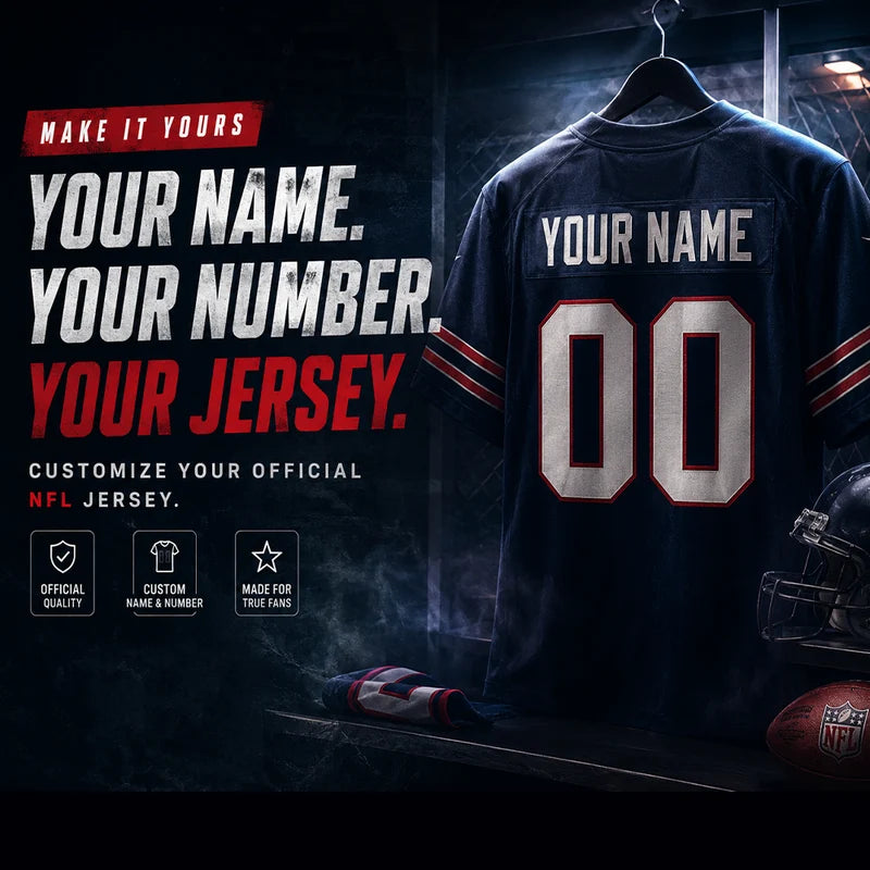 Make it yours — customize your official NFL jersey